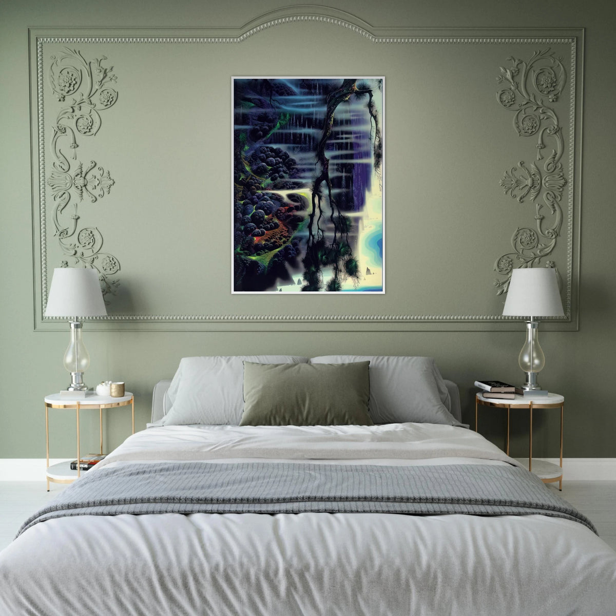 Seaside Splendor Framed Poster | Eyvind Earle Framed Prints Wall Art | Eyvind Earle Prints