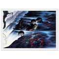 Blue Light Framed Poster | Eyvind Earle Framed Prints Wall Art | Eyvind Earle Prints