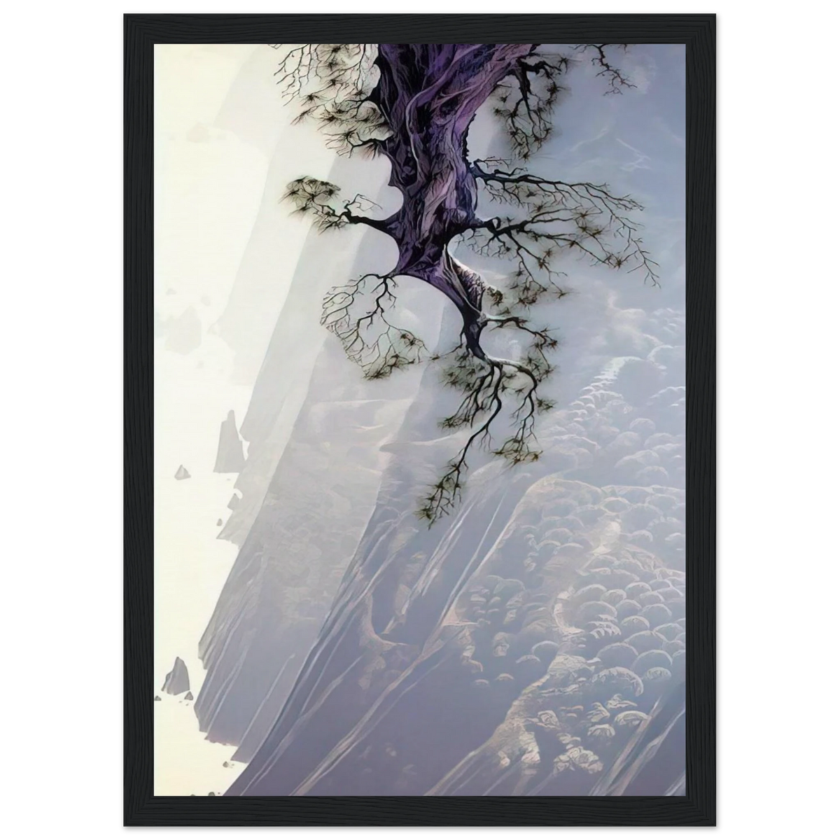 Mountain Rise Framed Poster | Eyvind Earle Framed Prints Wall Art | Eyvind Earle Prints