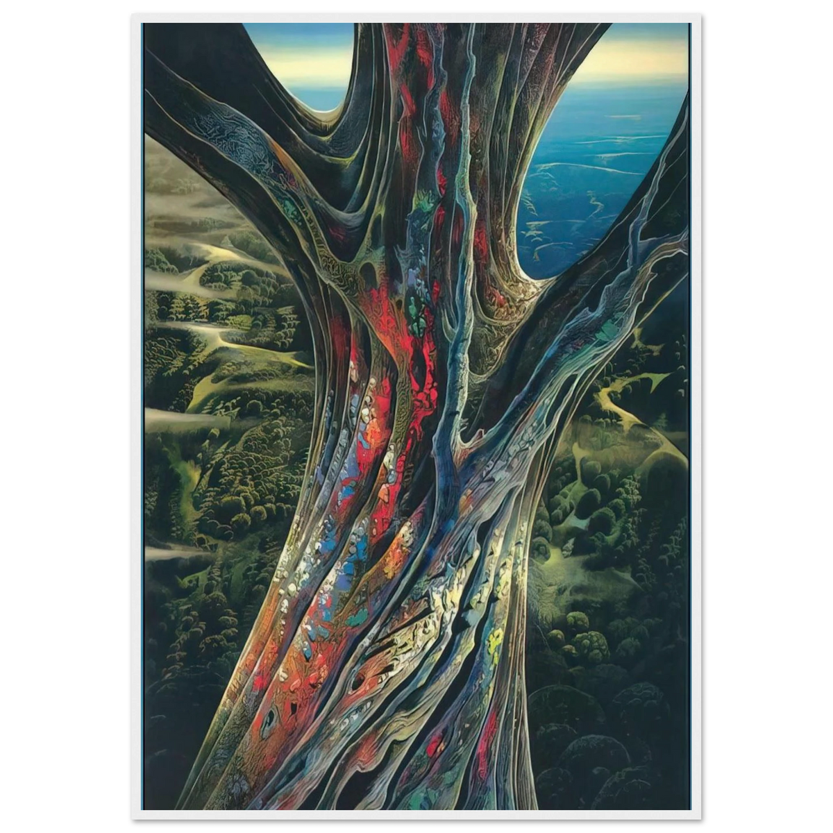 The Great Jewel Tree Framed Poster | Eyvind Earle Framed Prints Wall Art | Eyvind Earle Prints