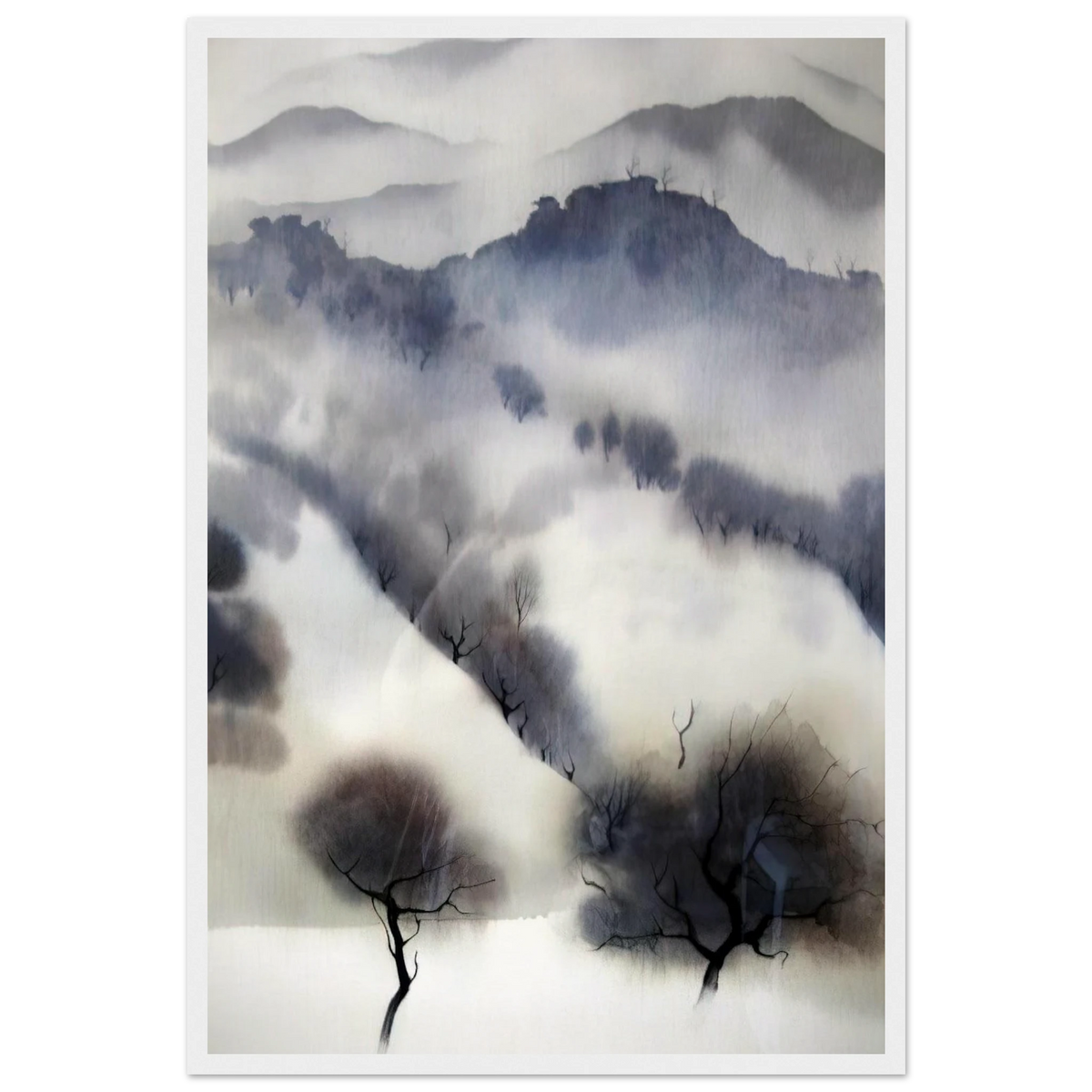 California landscape Framed Poster | Eyvind Earle Framed Prints Wall Art | Eyvind Earle Prints