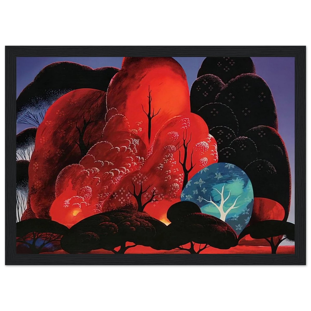 Blazing Glory Framed Poster | Eyvind Earle Framed Prints Wall Art | Eyvind Earle Prints