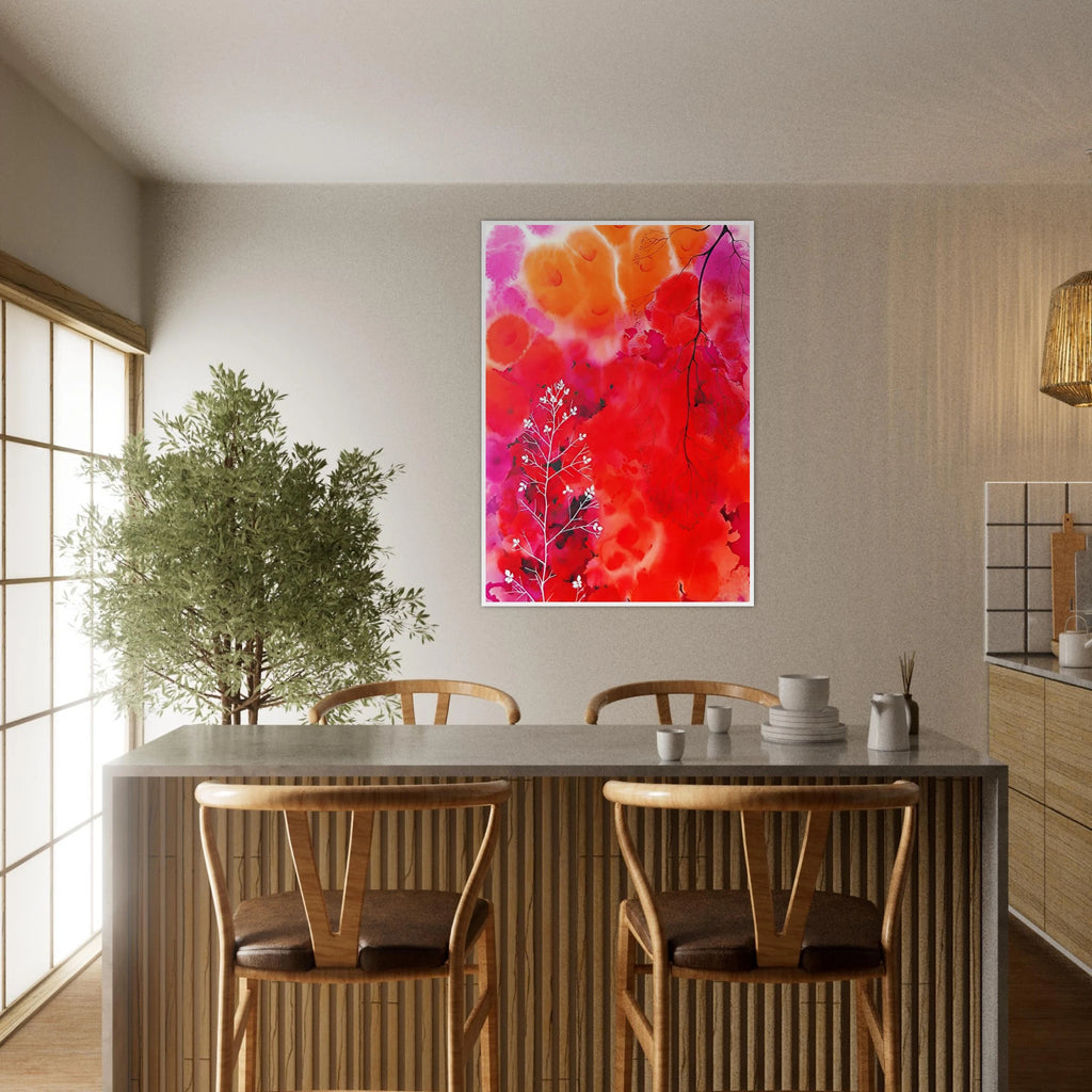 Flower Fantasy Framed Poster | Eyvind Earle Framed Prints Wall Art | Eyvind Earle Prints