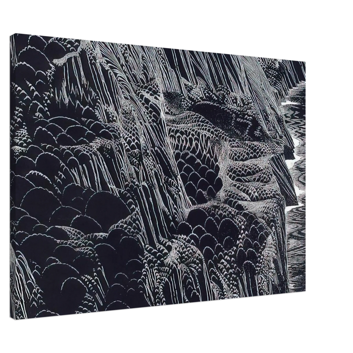 Ocean Cliffs Canvas | Eyvind Earle Canvas | Eyvind Earle Prints