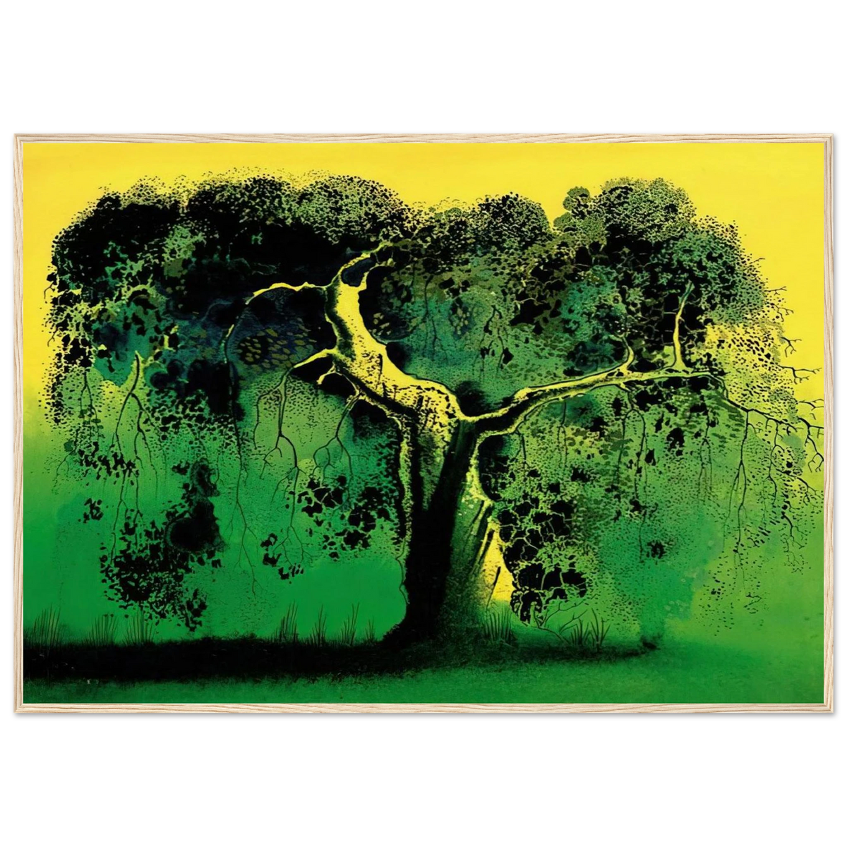 Sycamore Framed Poster | Eyvind Earle Framed Prints Wall Art | Eyvind Earle Prints