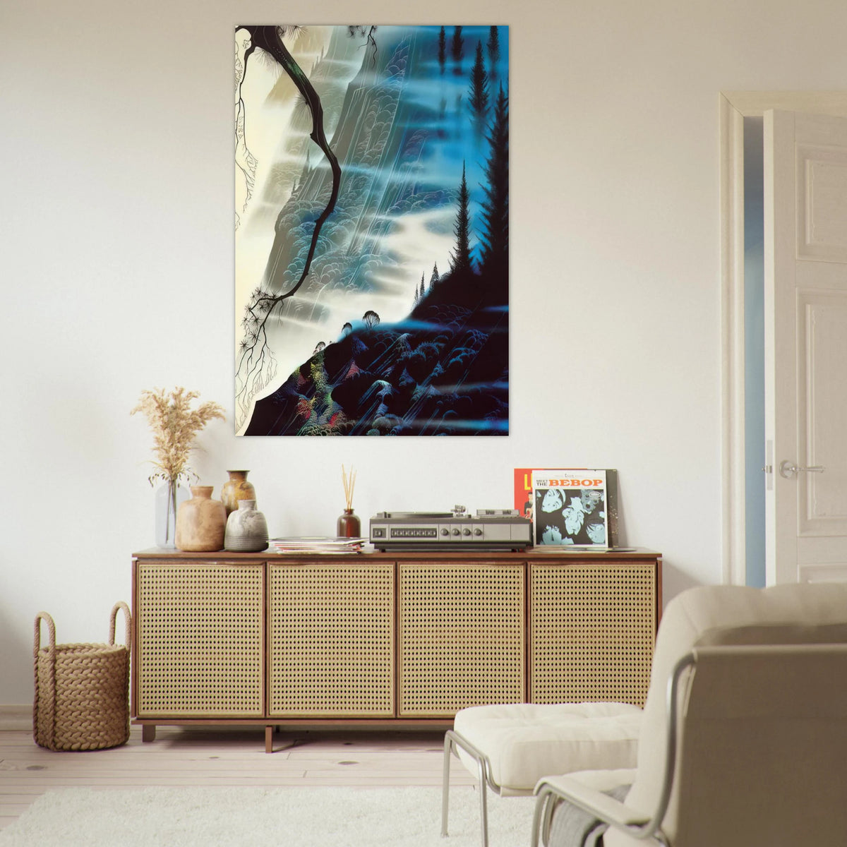Sea Cliffs and Redwoods Poster | Eyvind Earle Poster | Eyvind Earle Prints