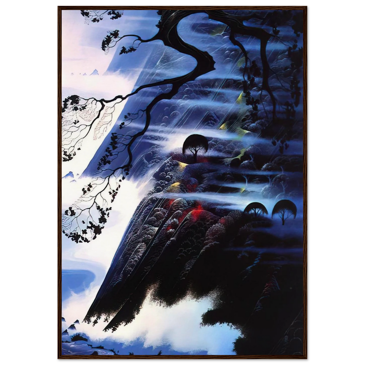 Fog Light Framed Poster | Eyvind Earle Framed Prints Wall Art | Eyvind Earle Prints