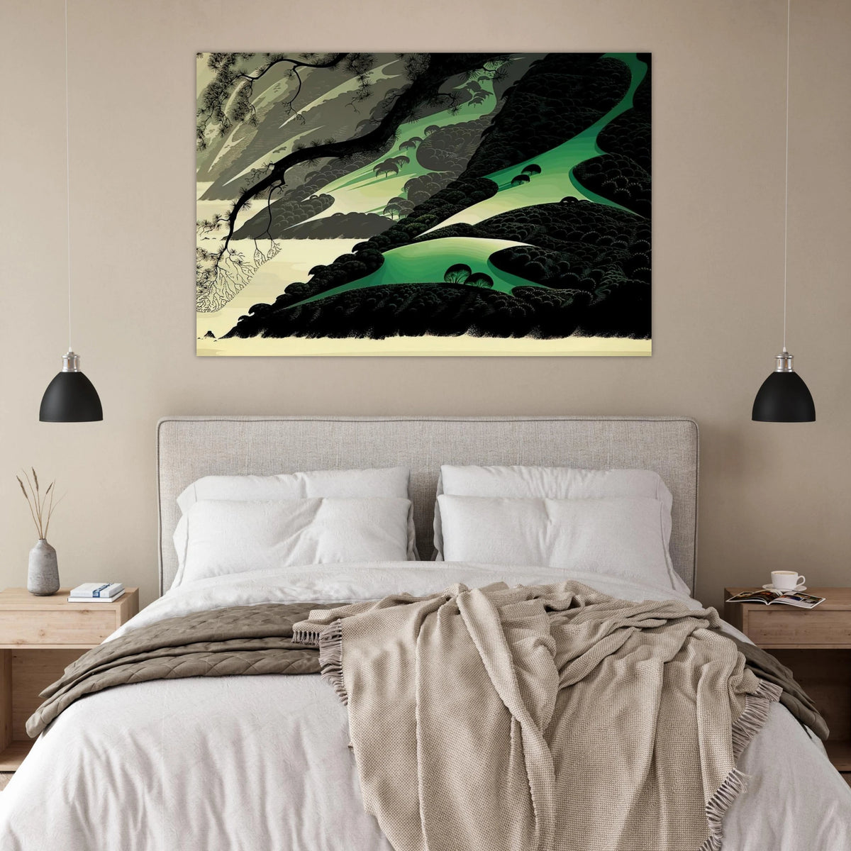 Green Big Sur Poster | Eyvind Earle Poster | Eyvind Earle Prints