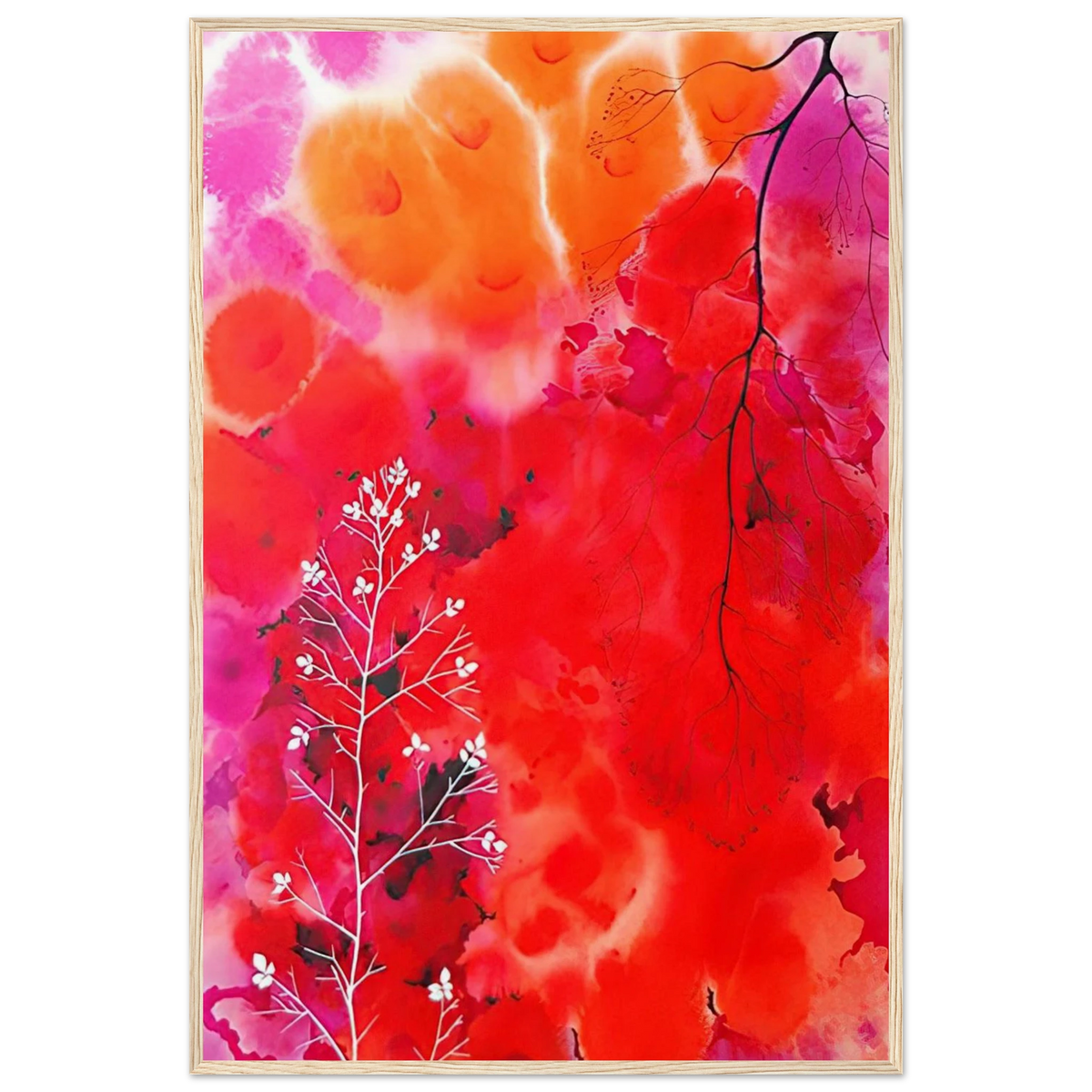 Flower Fantasy Framed Poster | Eyvind Earle Framed Prints Wall Art | Eyvind Earle Prints