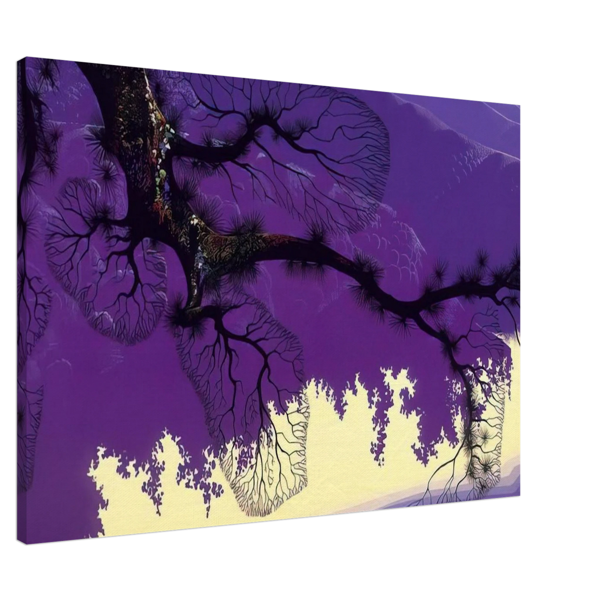 Purple Coastline Canvas | Eyvind Earle Canvas | Eyvind Earle Prints