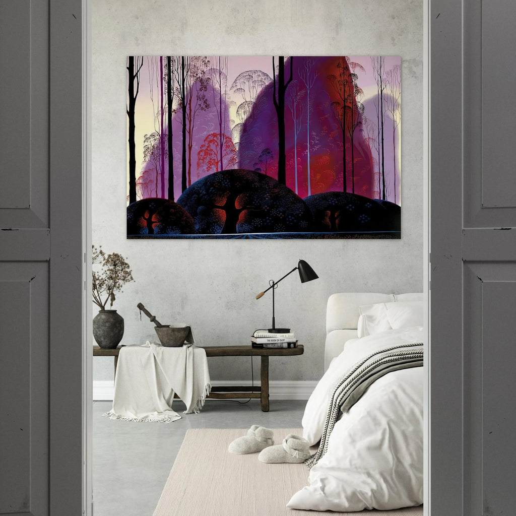 Mauve, Red and Purple Poster | Eyvind Earle Poster | Eyvind Earle Prints