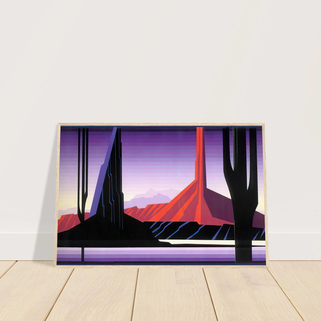Beneath A Silent Sky Framed Poster | Eyvind Earle Framed Prints Wall Art | Eyvind Earle Prints