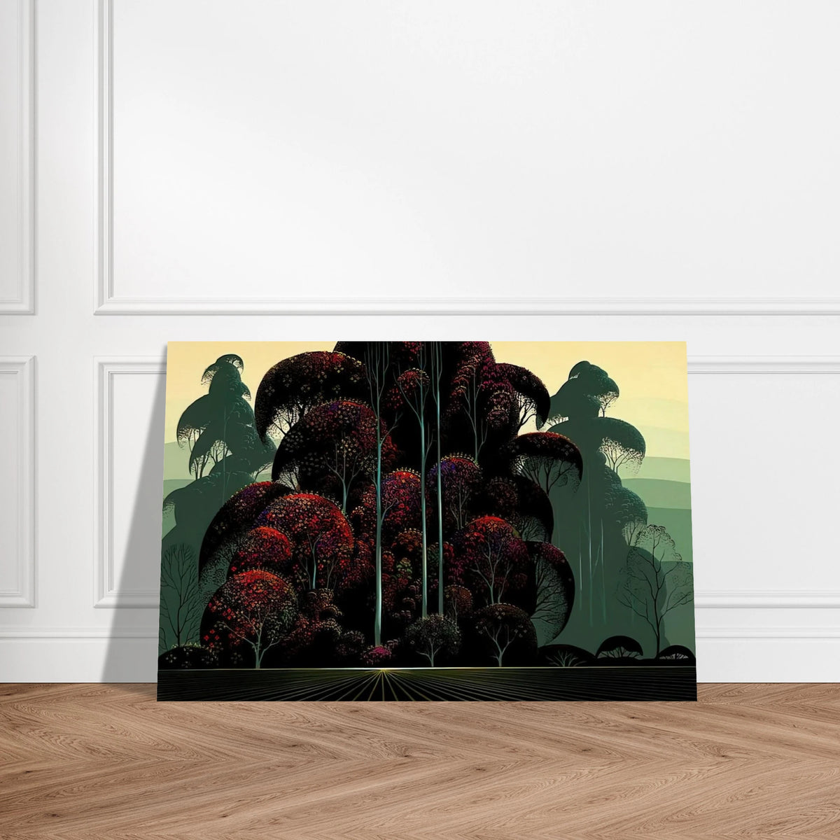 Crimson Autumn Poster | Eyvind Earle Poster | Eyvind Earle Prints