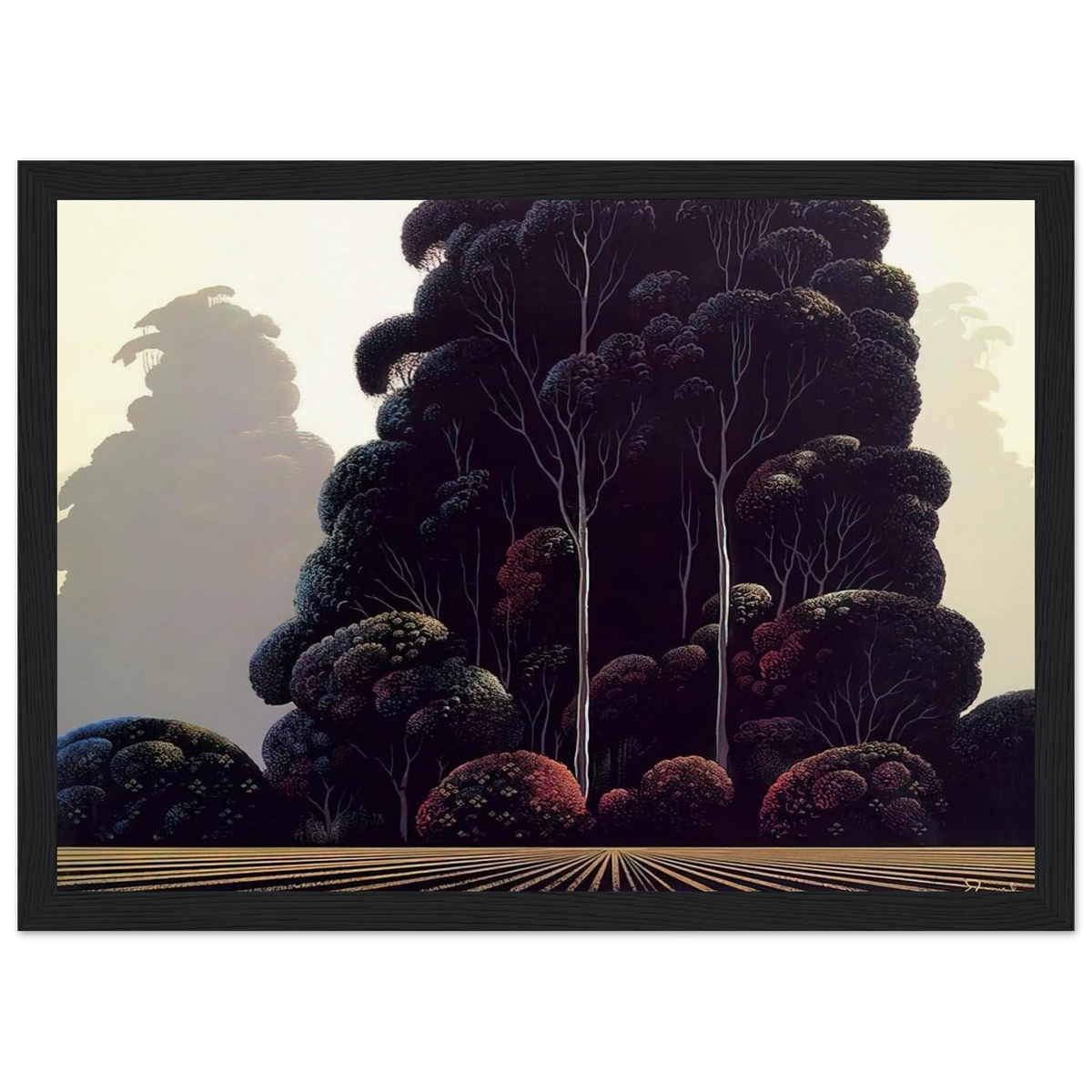 Autumn Framed Poster | Eyvind Earle Framed Prints Wall Art | Eyvind Earle Prints