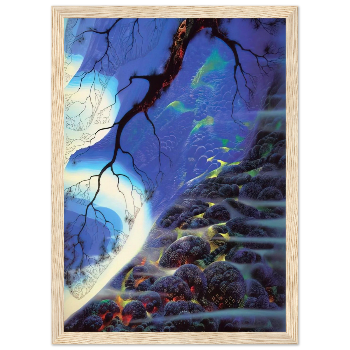 Mystical Big Sur Framed Poster | Eyvind Earle Framed Prints Wall Art | Eyvind Earle Prints