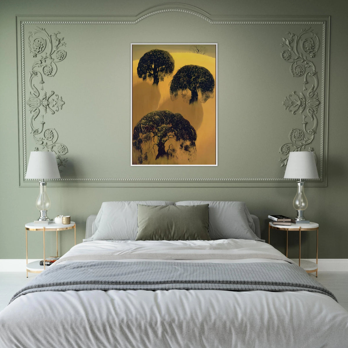 Three Oaks Framed Poster | Eyvind Earle Framed Prints Wall Art | Eyvind Earle Prints