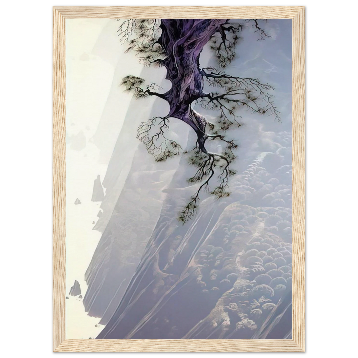 Mountain Rise Framed Poster | Eyvind Earle Framed Prints Wall Art | Eyvind Earle Prints