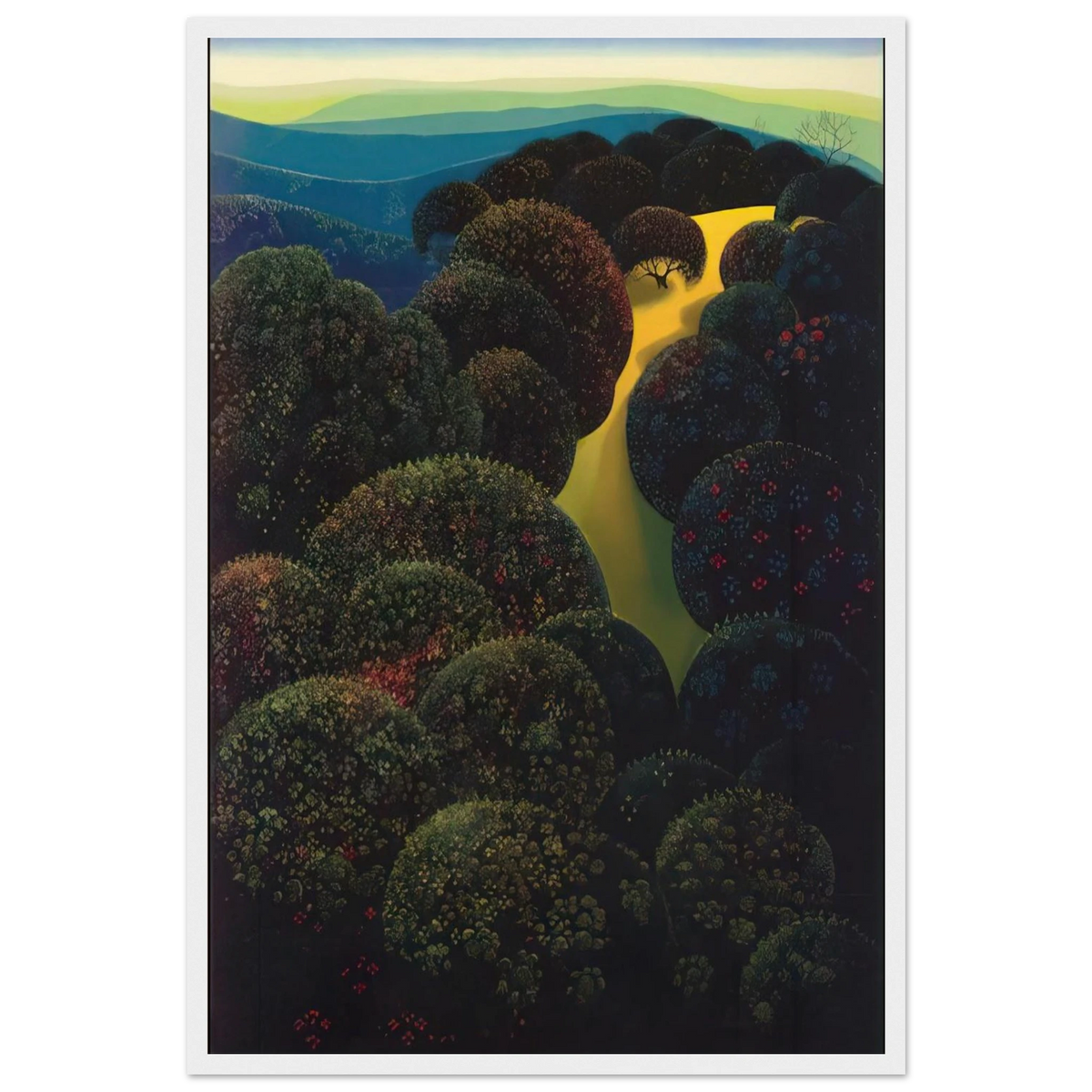 Hidden Pasture Framed Poster | Eyvind Earle Framed Prints Wall Art | Eyvind Earle Prints