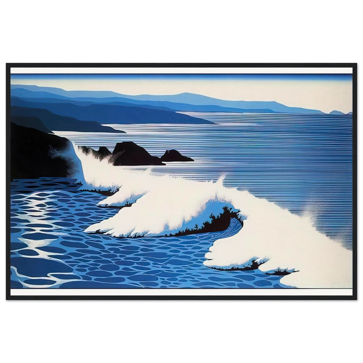The Wave Framed Poster | Eyvind Earle Framed Prints Wall Art | Eyvind Earle Prints