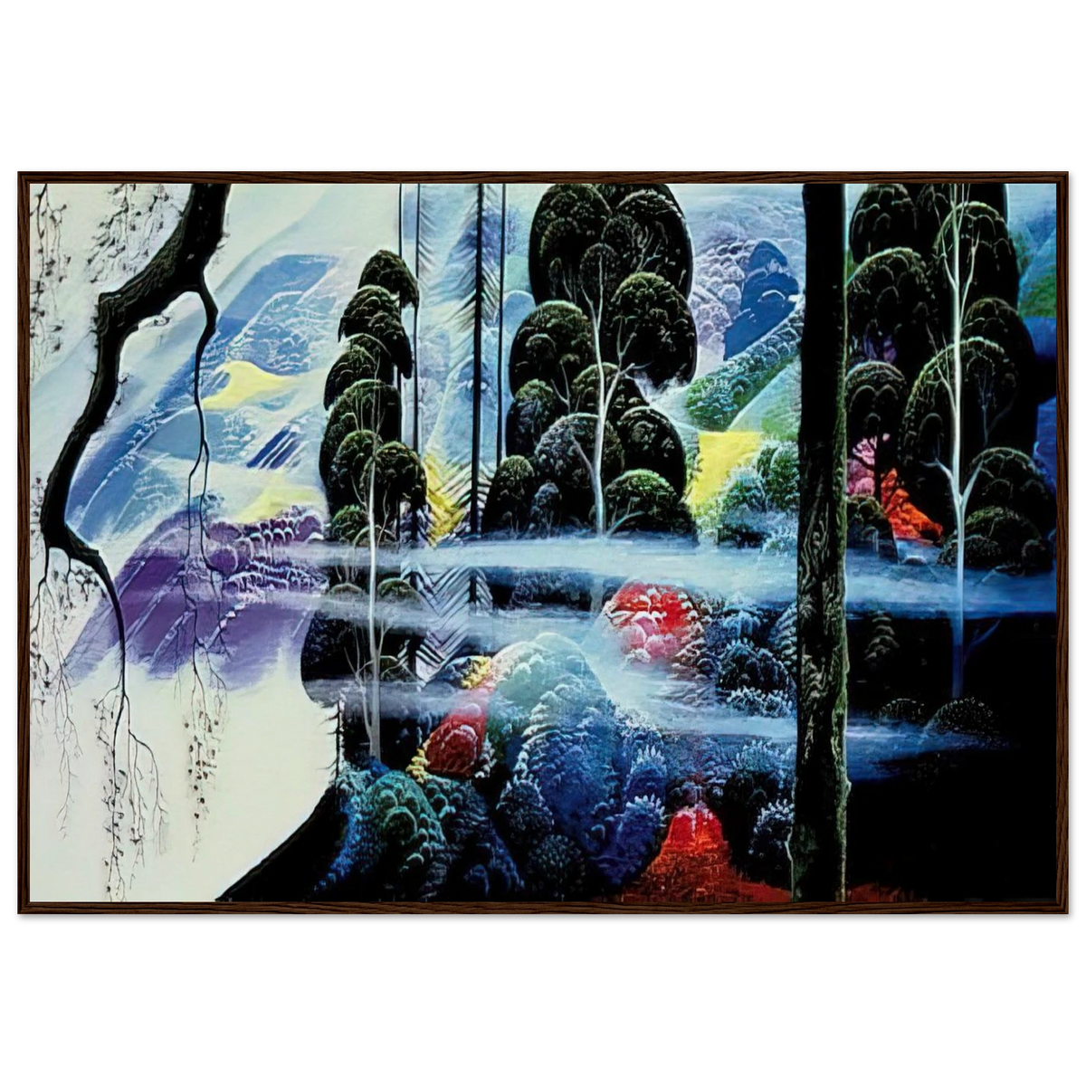 Along the Coast Framed Poster | Eyvind Earle Framed Prints Wall Art | Eyvind Earle Prints
