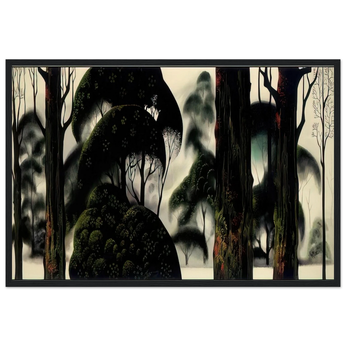 Forest Magic Framed Poster | Eyvind Earle Framed Prints Wall Art | Eyvind Earle Prints