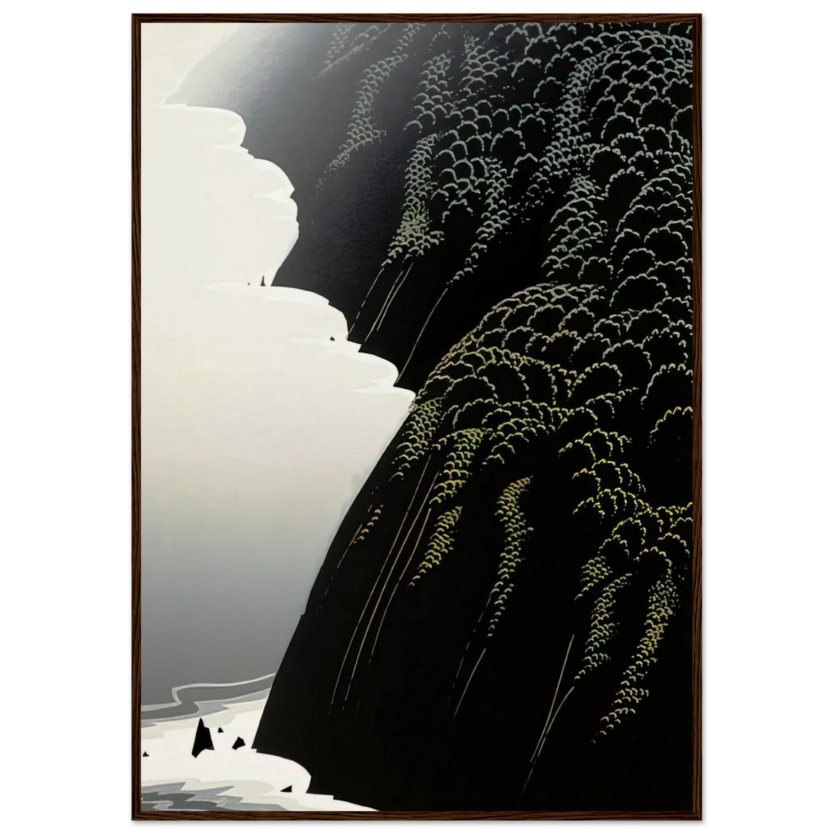 California Coast Framed Poster | Eyvind Earle Framed Prints Wall Art | Eyvind Earle Prints
