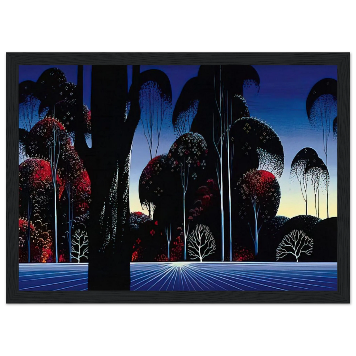 Dark Silence Framed Poster | Eyvind Earle Framed Prints Wall Art | Eyvind Earle Prints