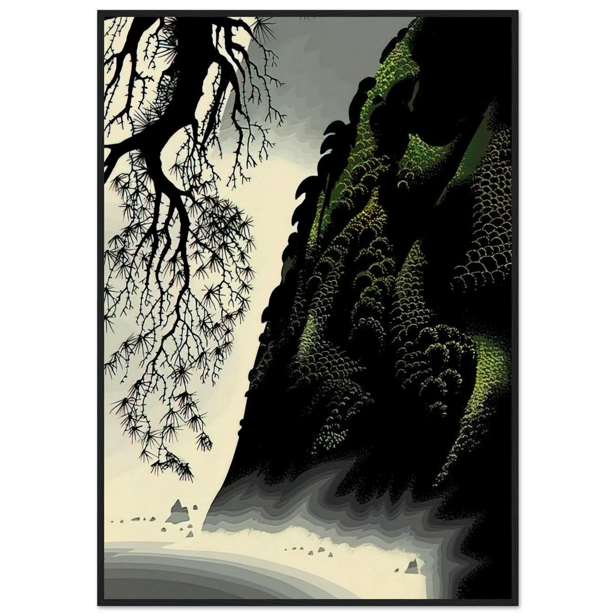 Little Big Sur Framed Poster | Eyvind Earle Framed Prints Wall Art | Eyvind Earle Prints