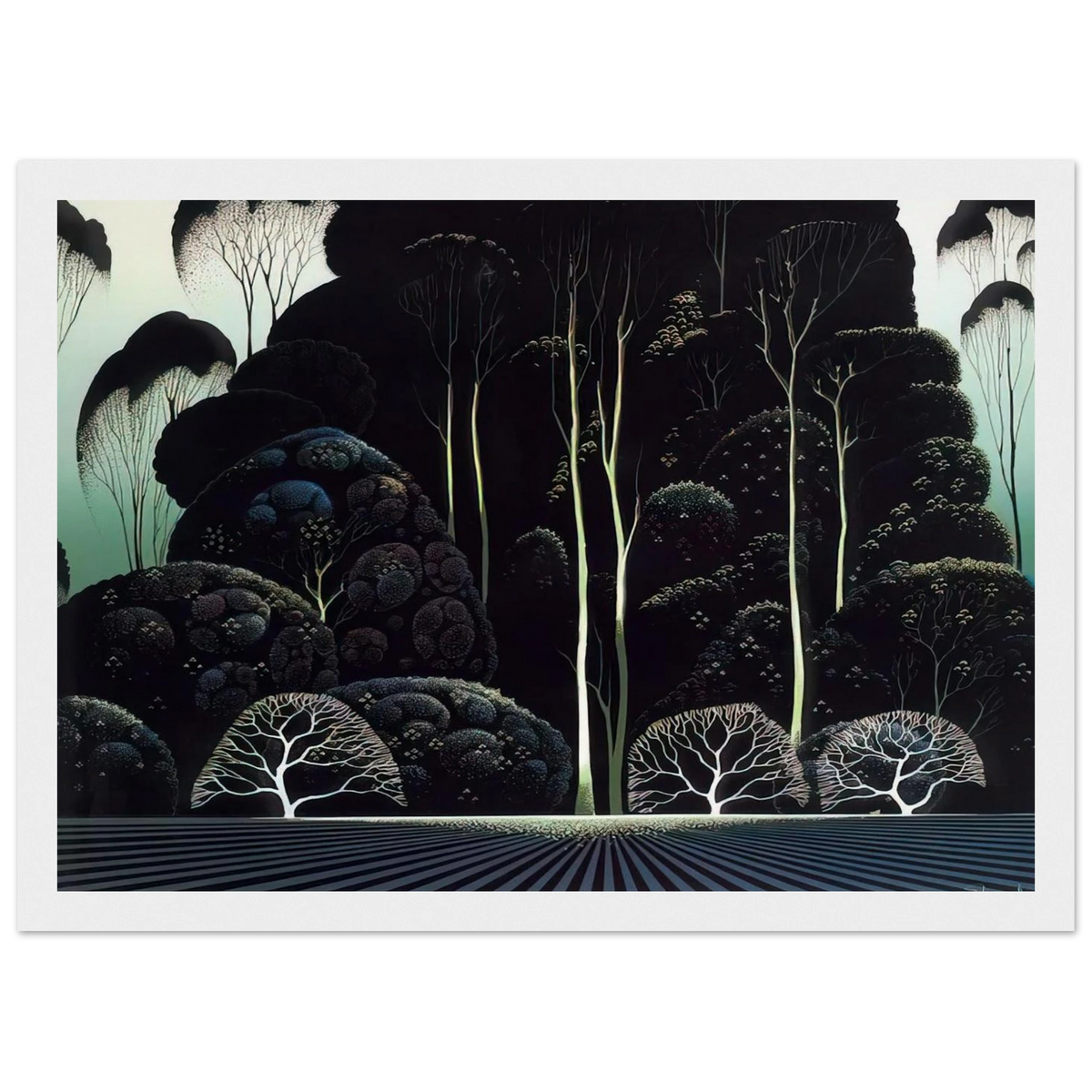 Eucalyptus Framed Poster | Eyvind Earle Framed Prints Wall Art | Eyvind Earle Prints