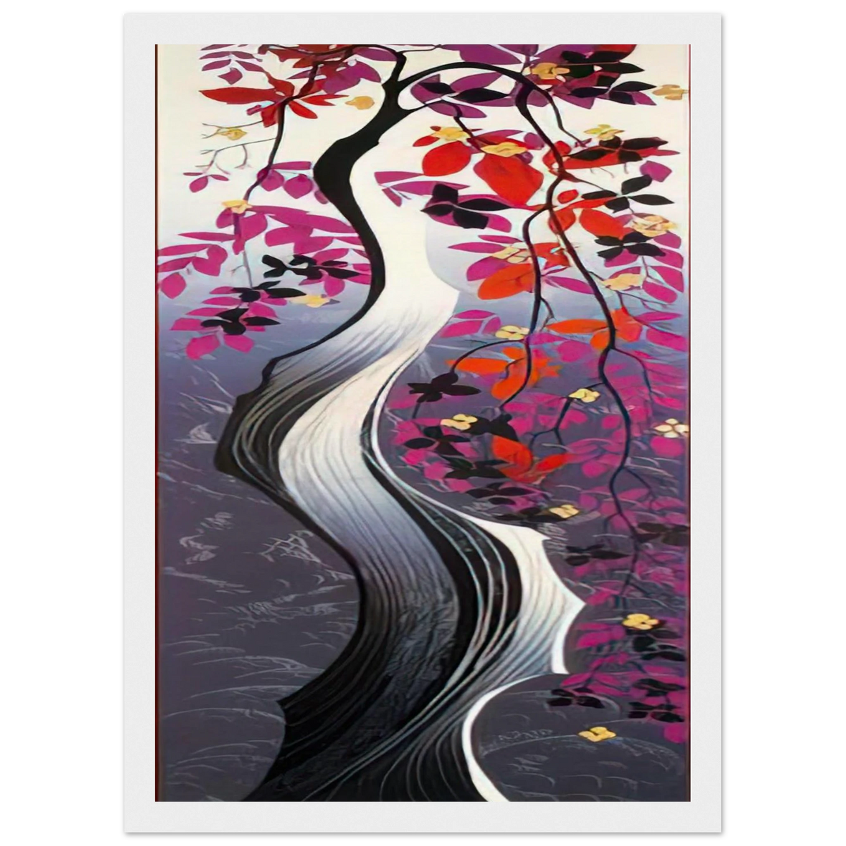 Twisted Tree Framed Poster | Eyvind Earle Framed Prints Wall Art | Eyvind Earle Prints