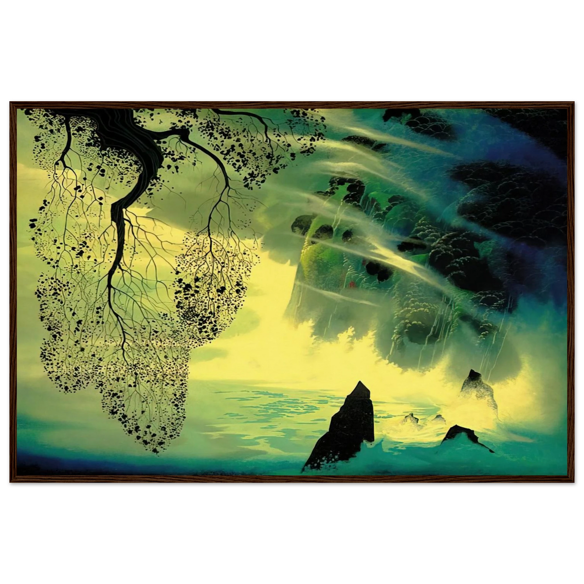 A Swirl of Fog Framed Poster | Eyvind Earle Framed Prints Wall Art | Eyvind Earle Prints