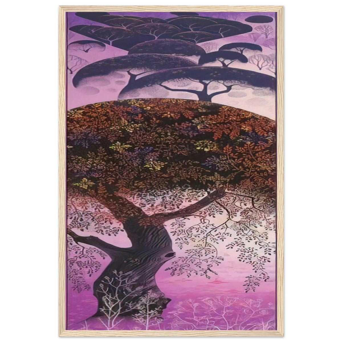 California Tapestry Framed Poster | Eyvind Earle Framed Prints Wall Art | Eyvind Earle Prints
