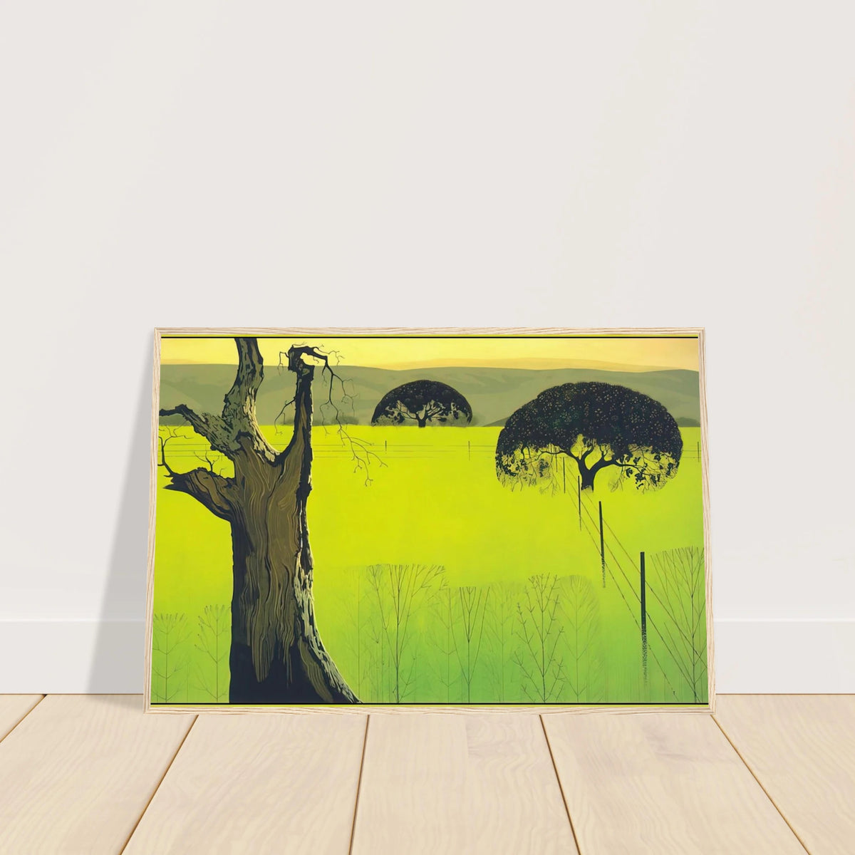 Mustard Field Framed Poster | Eyvind Earle Framed Prints Wall Art | Eyvind Earle Prints