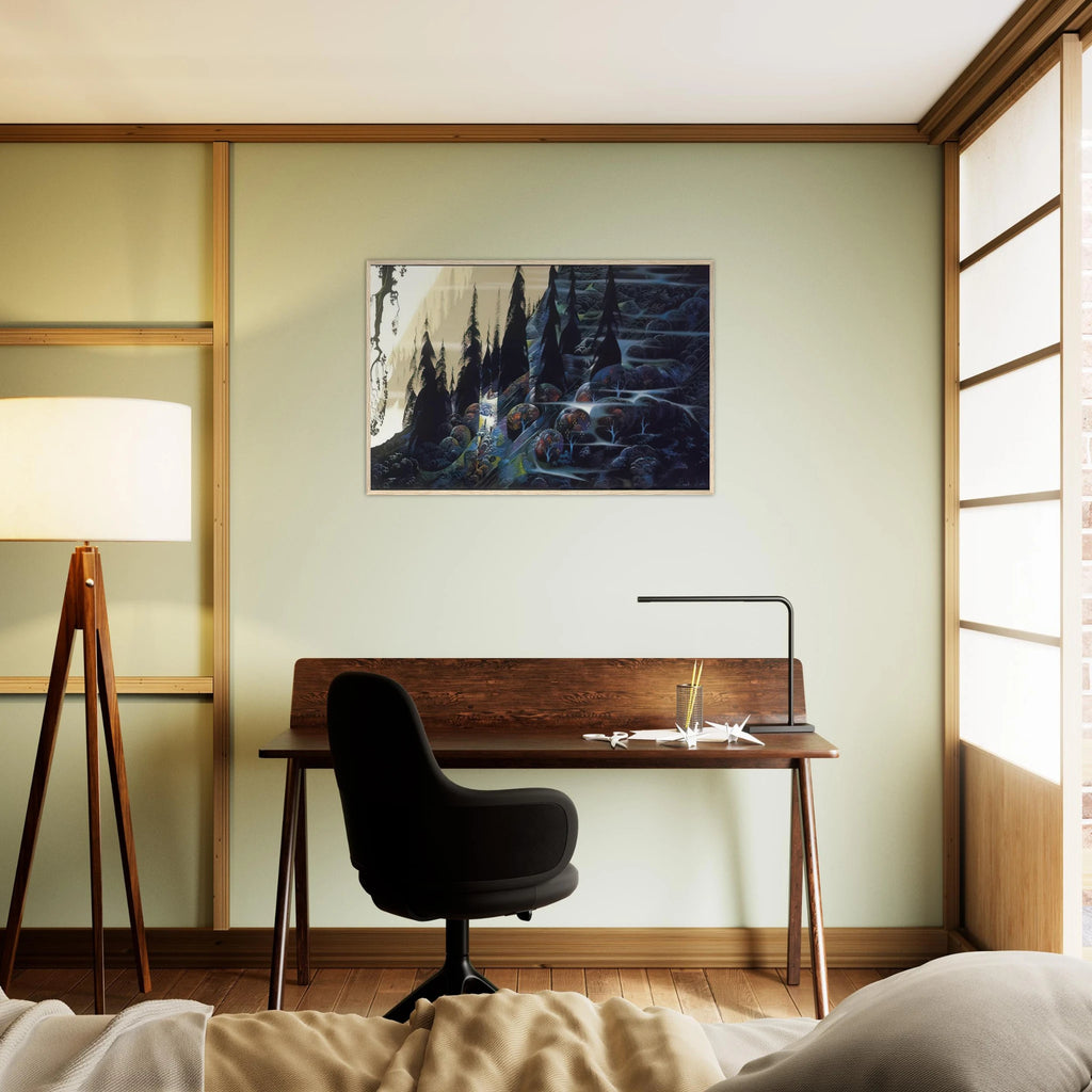 Black Spruce Framed Poster | Eyvind Earle Framed Prints Wall Art | Eyvind Earle Prints