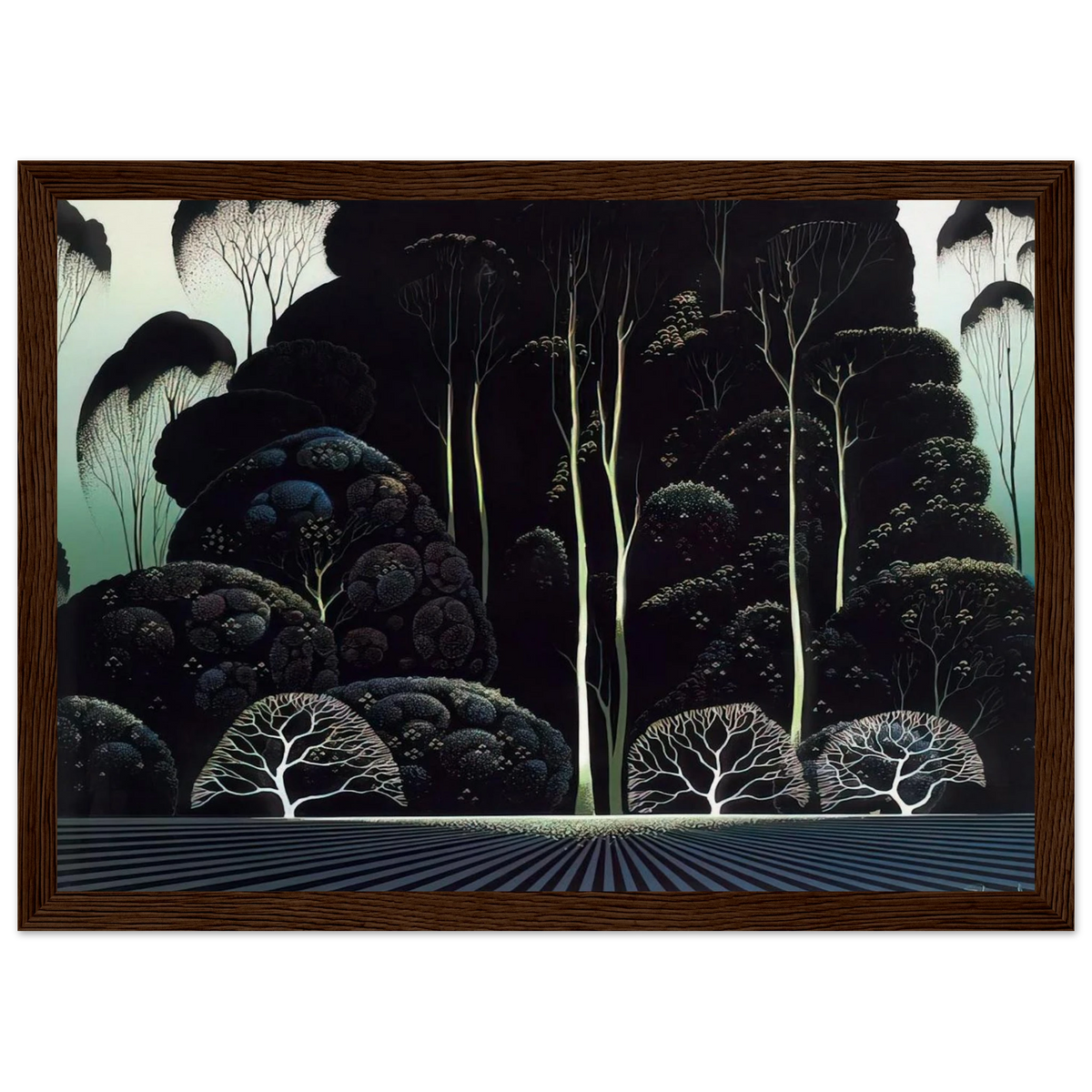 Eucalyptus Framed Poster | Eyvind Earle Framed Prints Wall Art | Eyvind Earle Prints
