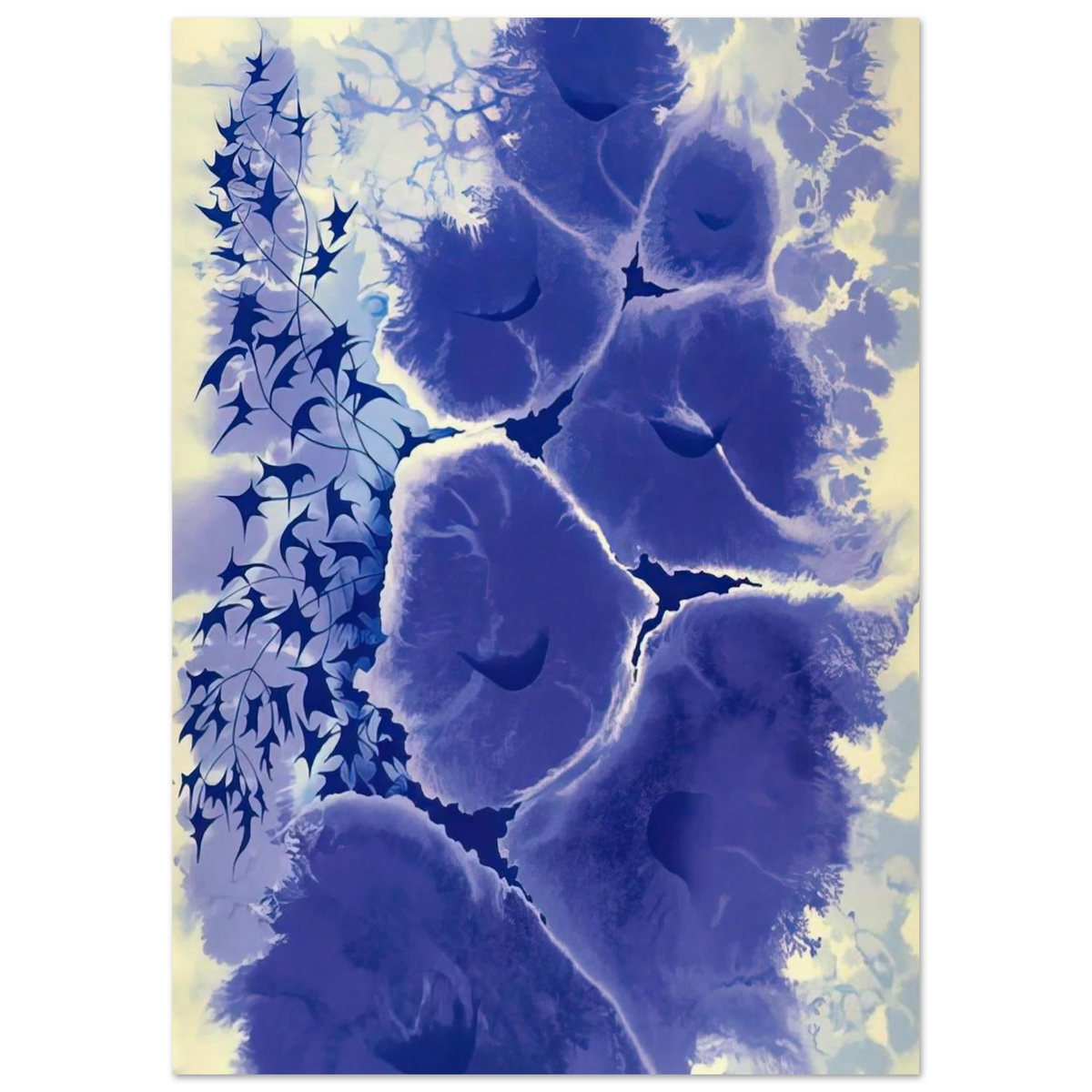 Mauve Floral Poster | Eyvind Earle Poster | Eyvind Earle Prints