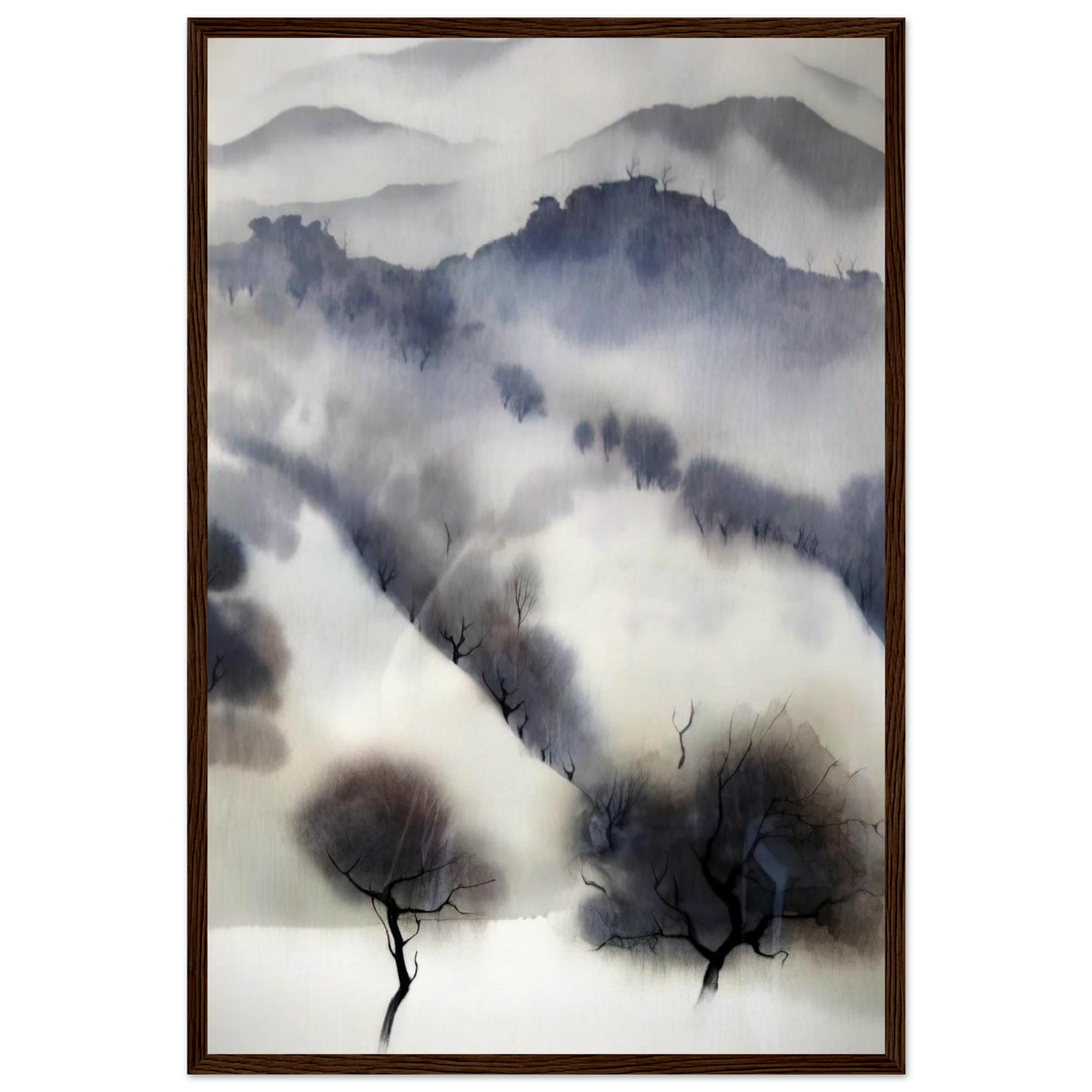 California landscape Framed Poster | Eyvind Earle Framed Prints Wall Art | Eyvind Earle Prints