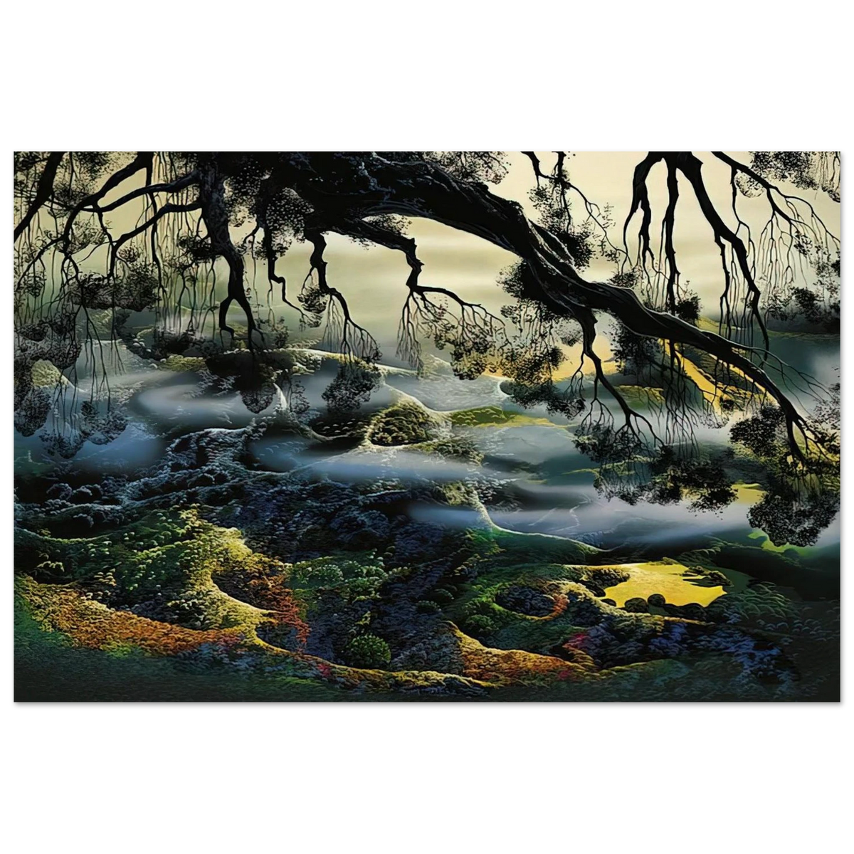 Fog Passes By Poster | Eyvind Earle Poster | Eyvind Earle Prints
