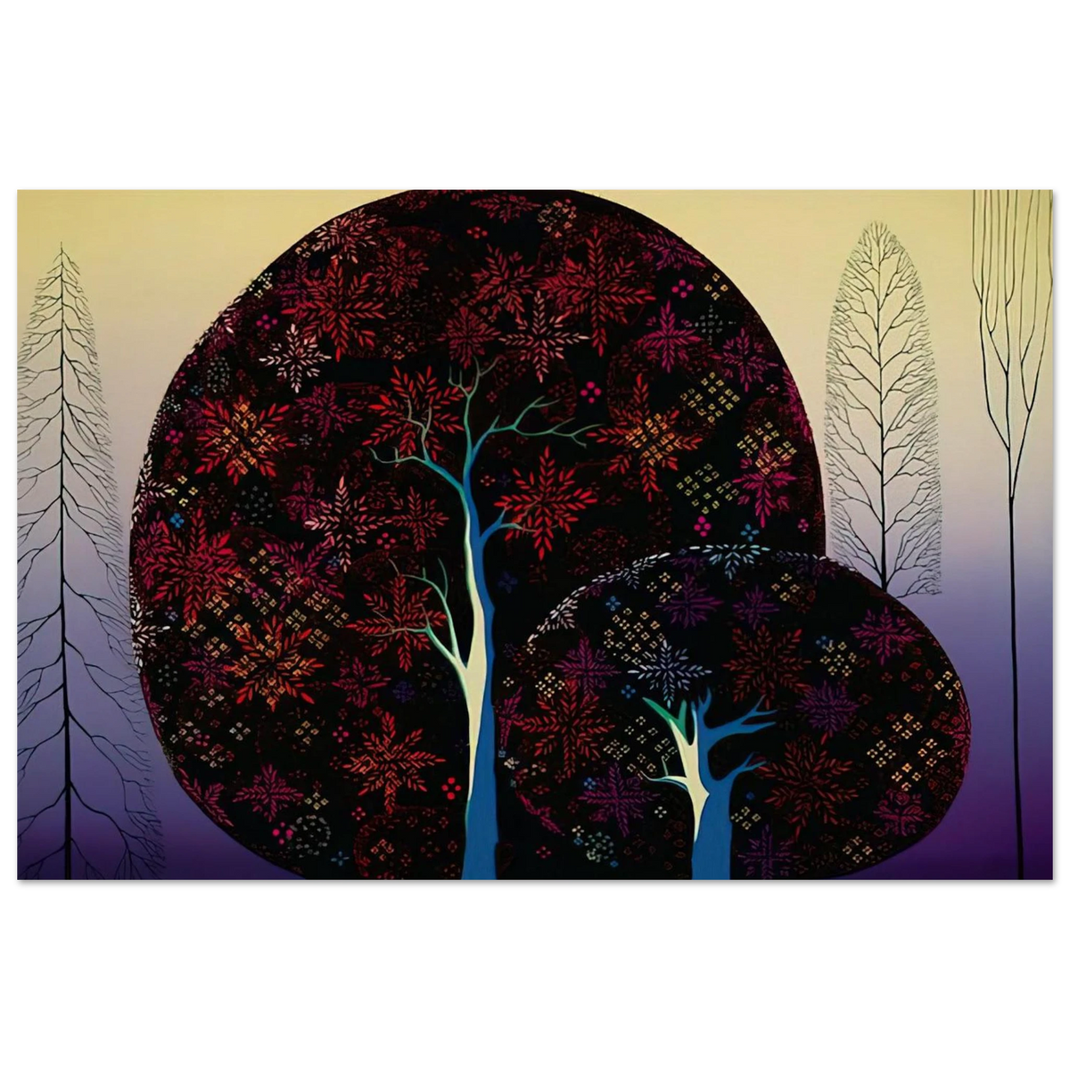 A Tree Poem Poster | Eyvind Earle Poster | Eyvind Earle Prints