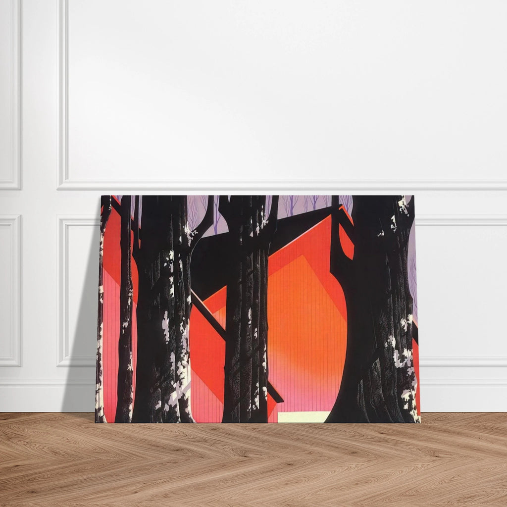 Winter Barnyard Canvas | Eyvind Earle Canvas | Eyvind Earle Prints