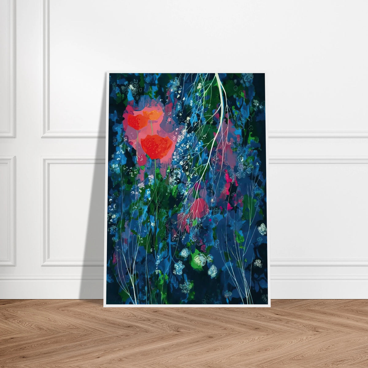 Poppies Framed Poster | Eyvind Earle Framed Prints Wall Art | Eyvind Earle Prints