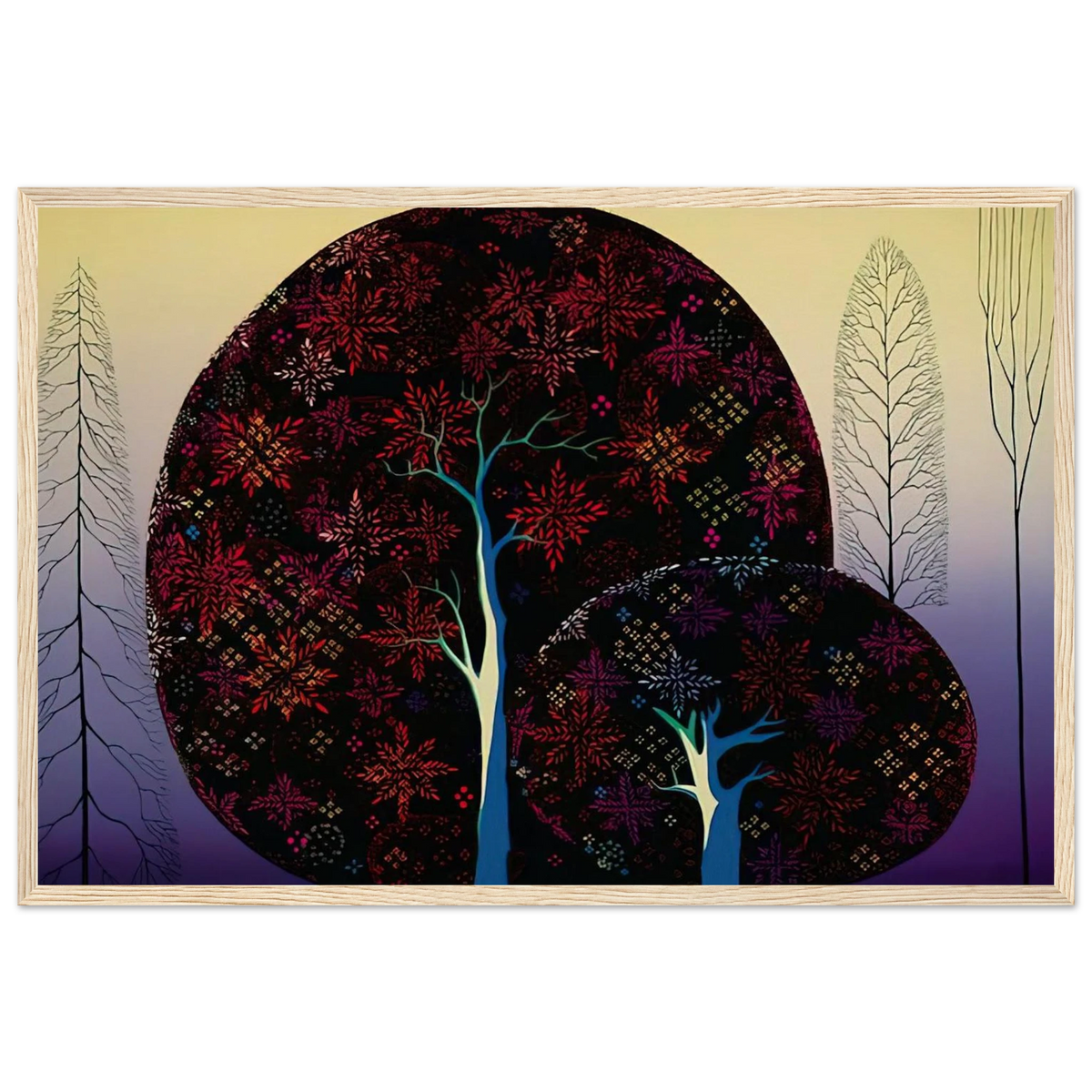 A Tree Poem Framed Poster | Eyvind Earle Framed Prints Wall Art | Eyvind Earle Prints