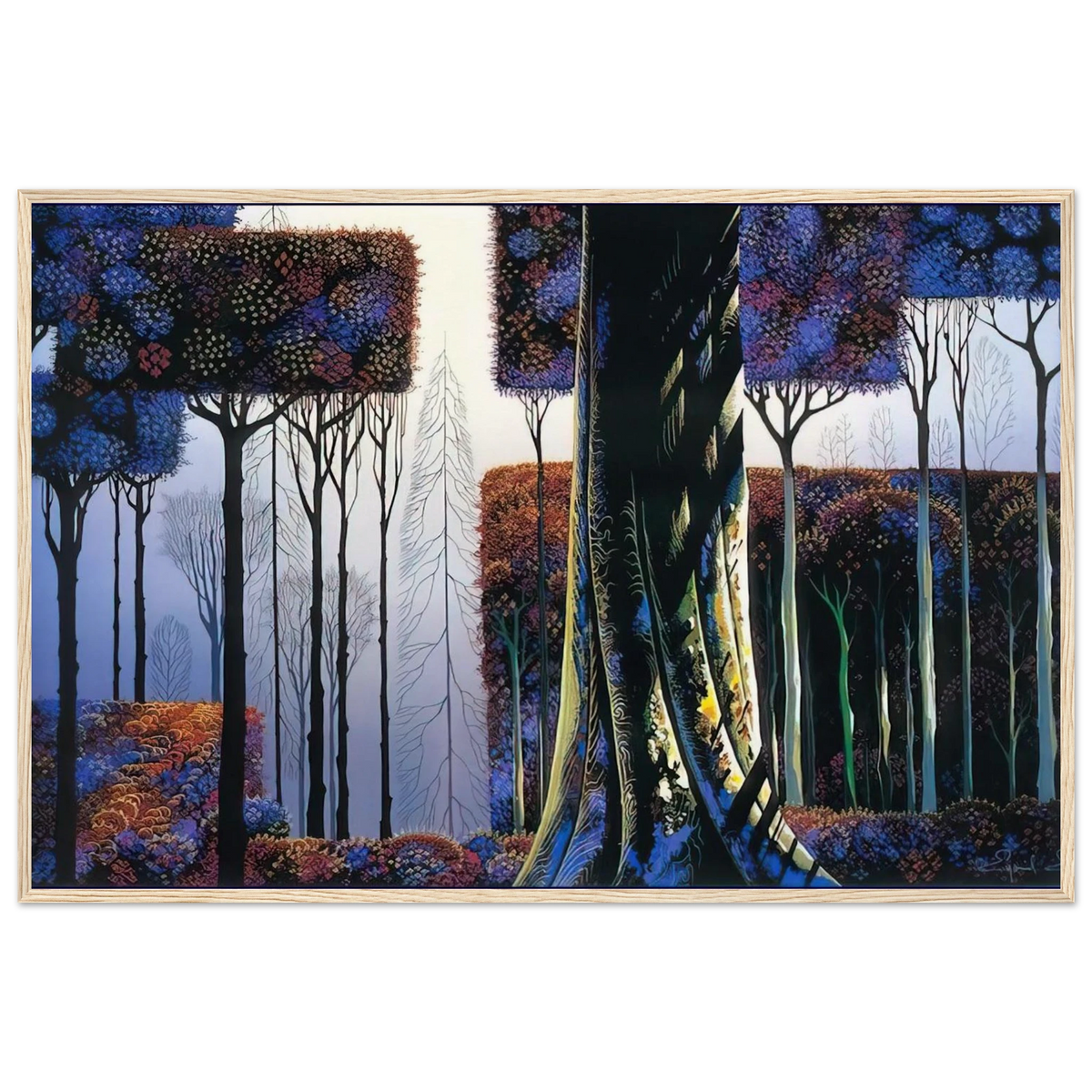 Ancient Forest Framed Poster | Eyvind Earle Framed Prints Wall Art | Eyvind Earle Prints