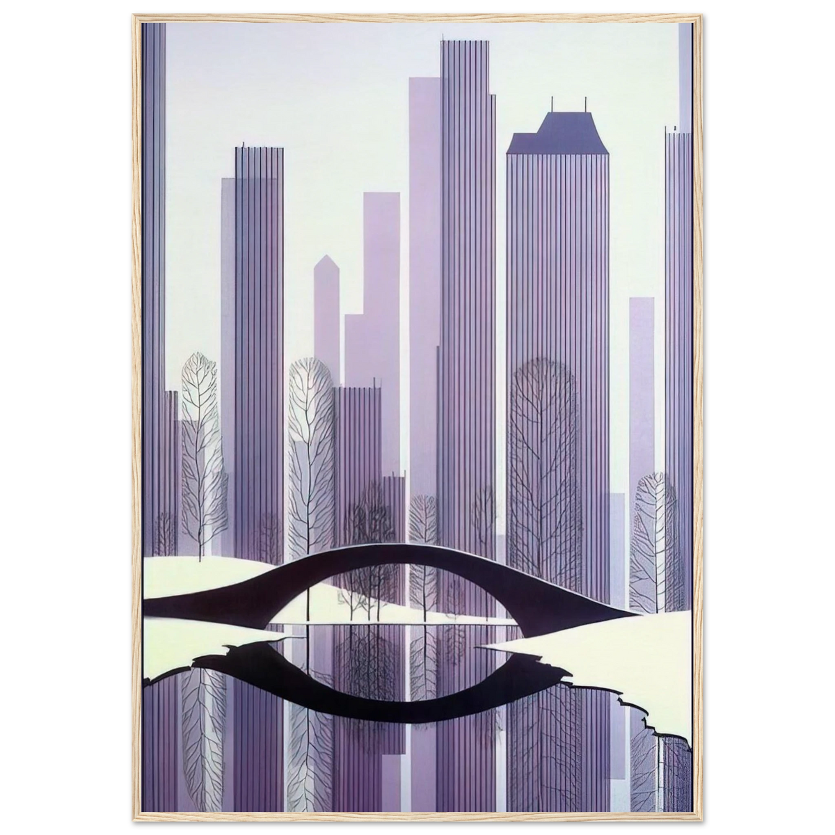 Central Park Framed Poster | Eyvind Earle Framed Prints Wall Art | Eyvind Earle Prints