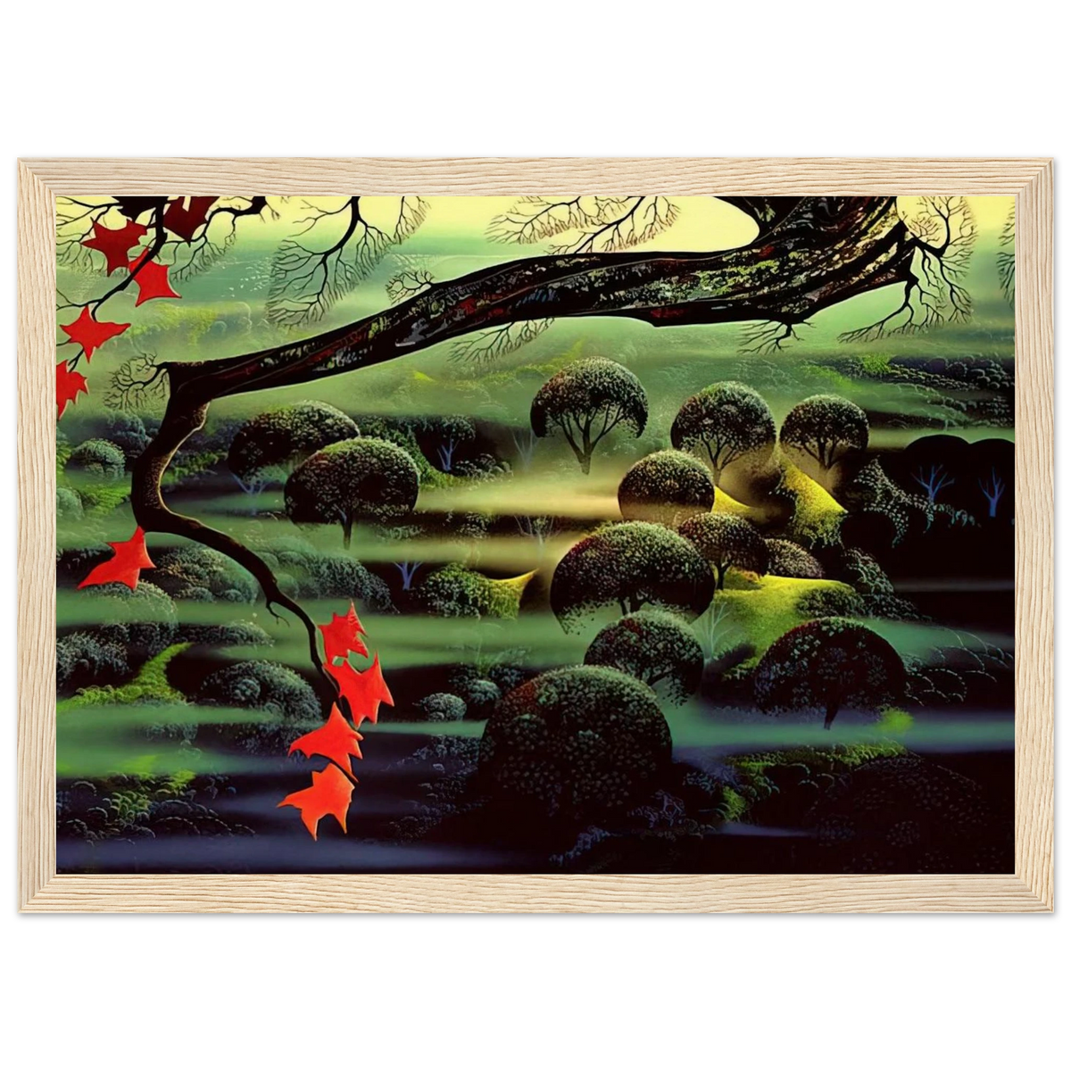 Valley of Mystery Framed Poster | Eyvind Earle Framed Prints Wall Art | Eyvind Earle Prints