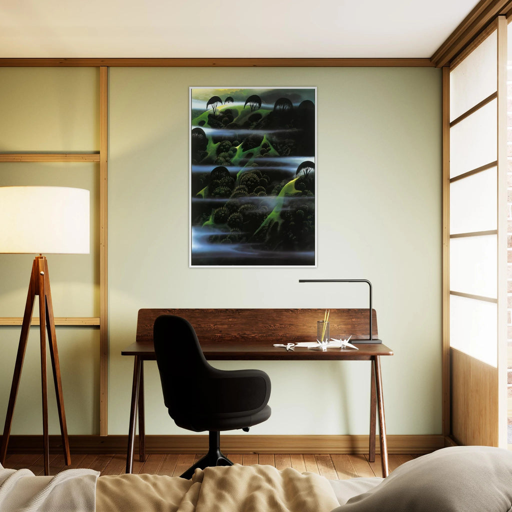 Early Morning Fog Framed Poster | Eyvind Earle Framed Prints Wall Art | Eyvind Earle Prints
