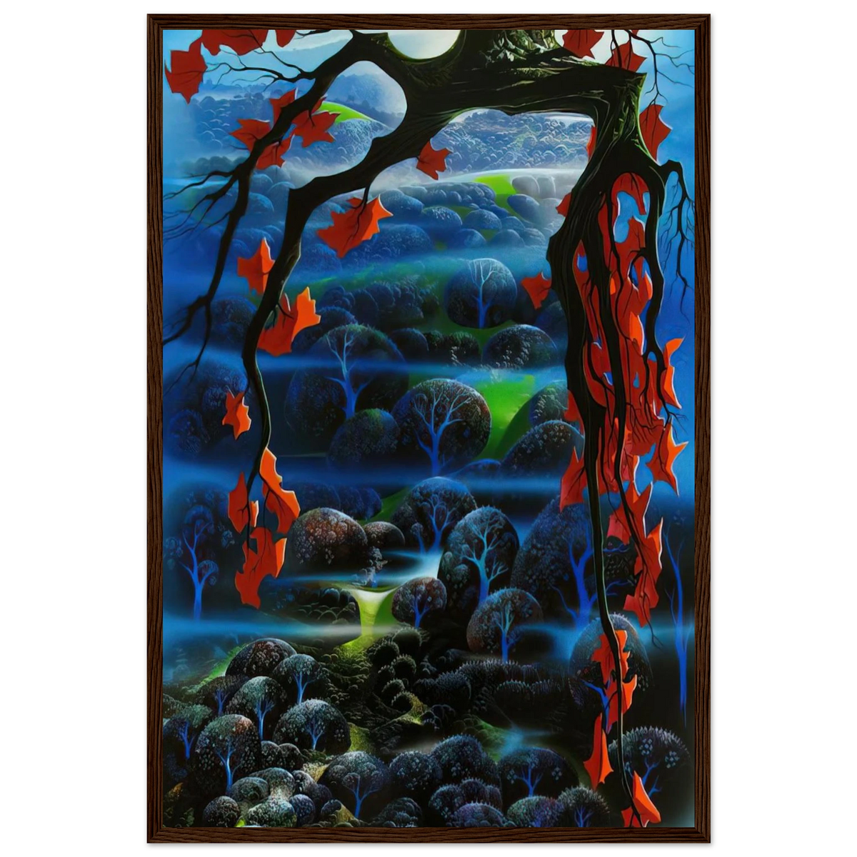 Valley of Dreams Framed Poster | Eyvind Earle Framed Prints Wall Art | Eyvind Earle Prints