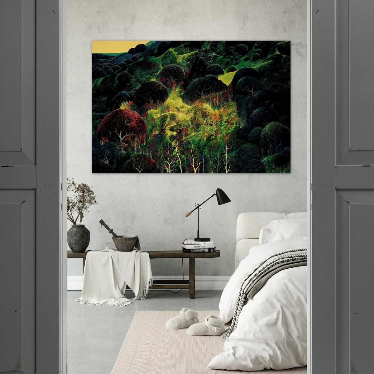 Autumn Fields Poster | Eyvind Earle Poster | Eyvind Earle Prints
