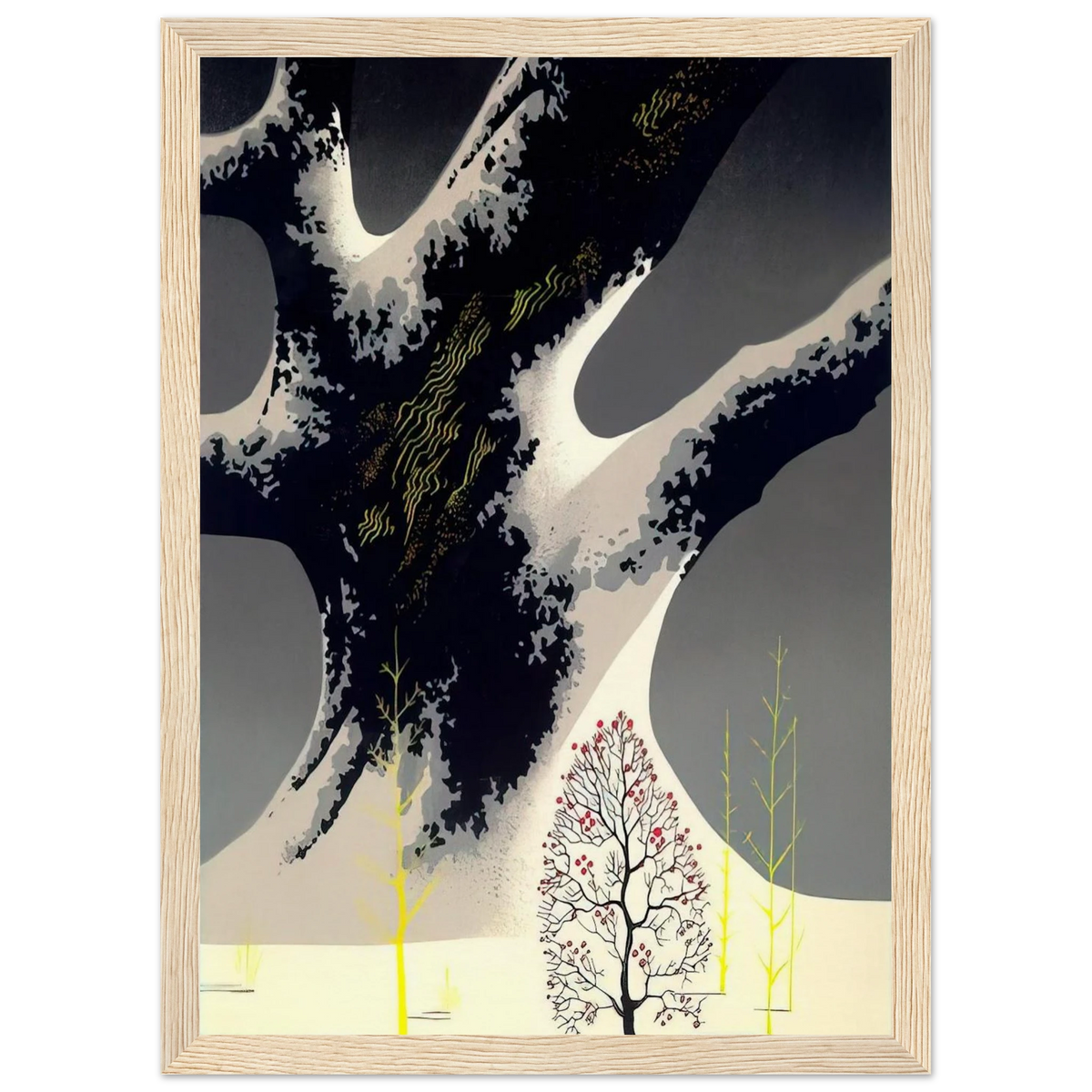 Winter Oak Framed Poster | Eyvind Earle Framed Prints Wall Art | Eyvind Earle Prints
