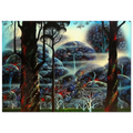 Mist in the Dark Woods Poster | Eyvind Earle Poster | Eyvind Earle Prints